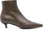 TOTEME The Slim 35mm ankle boots Brown - Thumbnail 1
