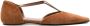 TOTEME The T-Strap suede ballerina shoes Neutrals - Thumbnail 1