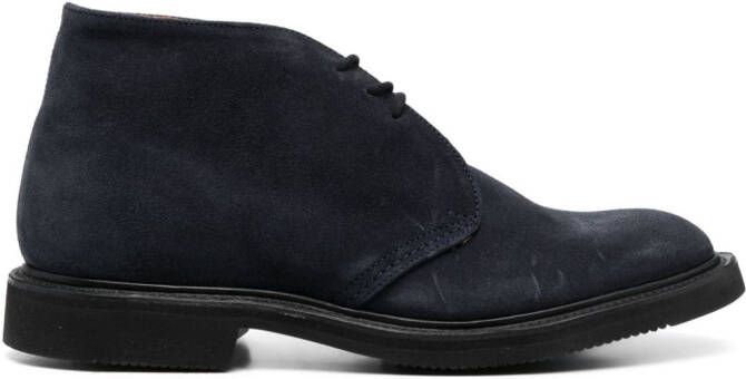 Tricker's Aldo Chukka suede ankle boots Blue