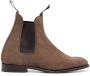 Tricker's elasticated-panels suede ankle boots Brown - Thumbnail 1