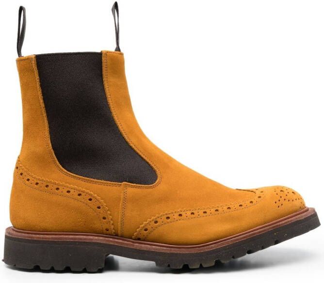 Tricker's elasticated side-panel boots Orange