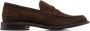 Tricker's James suede penny loafers Brown - Thumbnail 1