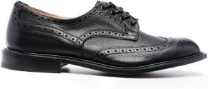 Tricker's lace-up leather brogues Black