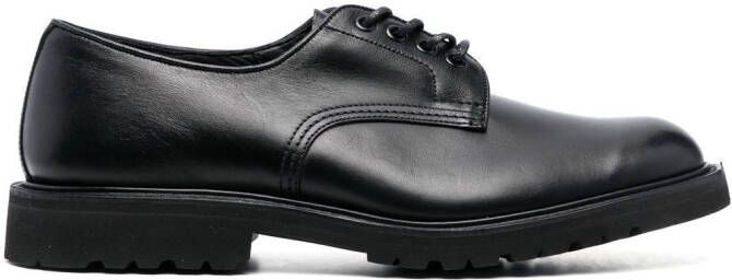 Tricker's lace-up leather Derby shoes Black