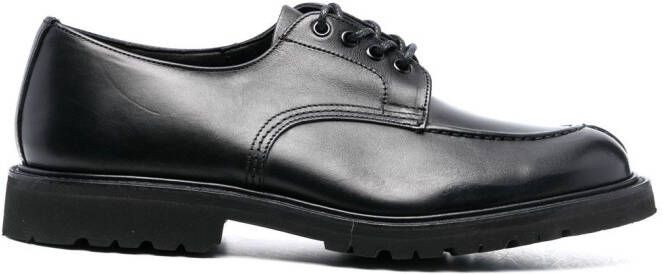 Tricker's lace-up leather Derby shoes Black