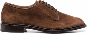 Tricker's lace-up suede derby shoes Brown