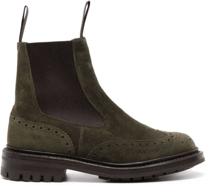Tricker's Silvia suede boots Green