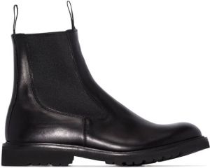 Tricker's slip-on leather boots Black