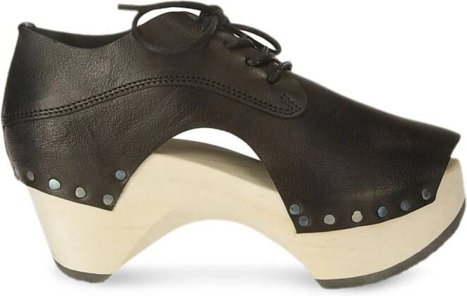 Trippen Cavity leather sandals Black