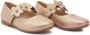 Tulleen floral-strap ballerina shoes Gold - Thumbnail 1
