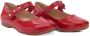 Tulleen floral-strap ballerina shoes Red - Thumbnail 1