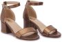 Tulleen leather block-heel sandals Brown - Thumbnail 1