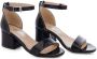 Tulleen patent leather block-heel sandals Black - Thumbnail 1