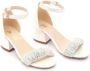 Tulleen rhinestone-embellished scrunch-strap sandals Neutrals - Thumbnail 1