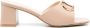 TWINSET 55mm logo-plaque sandals Neutrals - Thumbnail 1