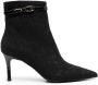 TWINSET 70mm floral-lace ankle boots Black - Thumbnail 1