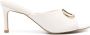 TWINSET 85mm leather mules White - Thumbnail 1