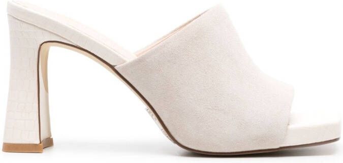 TWINSET 95mm suede mules Neutrals