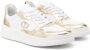 TWINSET Kids logo-plaque leather sneakers White - Thumbnail 1