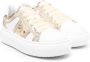 TWINSET Kids logo-plaque leather sneakers White - Thumbnail 1