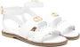 TWINSET Kids Oval T leather sandals White - Thumbnail 1