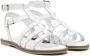 TWINSET Kids stud-embellished leather sandals White - Thumbnail 1