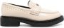 TWINSET Oval T logo leather loafers Neutrals - Thumbnail 1