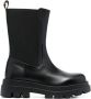 TWINSET ridged-sole leather boots Black - Thumbnail 1