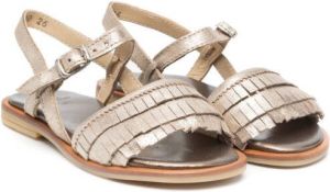 Two Con Me By Pépé Moira fringed open-toe sandals Gold