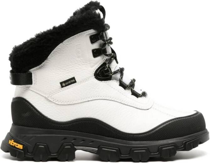 UGG Adirondak Meridian waterproof leather boots White