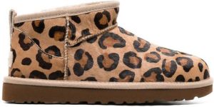 UGG all-over leopard-print boots Brown