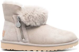 UGG Bailey Zip Mini shearling-lined boots Grey