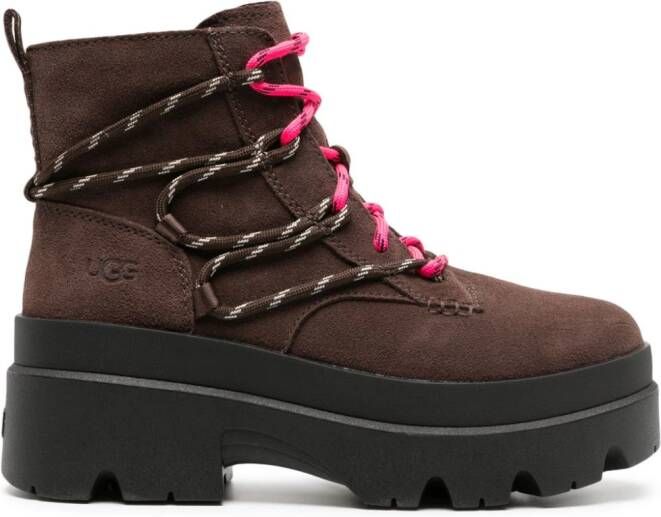 UGG Brisbane lace-up ankle boots Brown