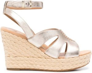 UGG Careena espadrille wedge sandals Gold