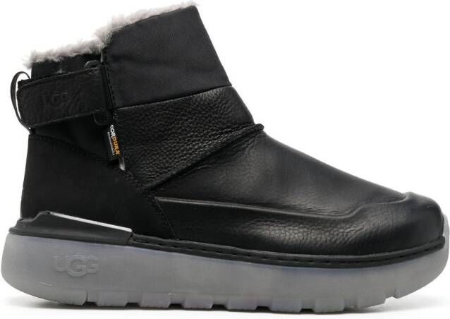 UGG City Mini leather boots Black