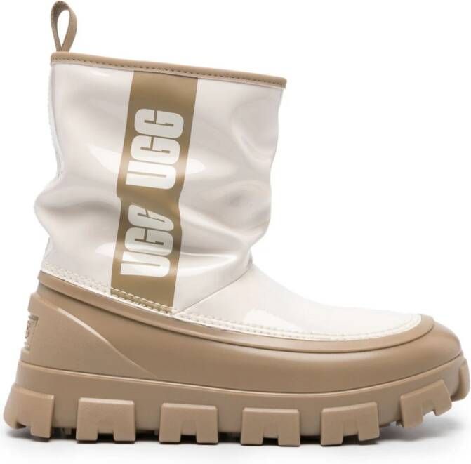 UGG Classic Brellah logo-print boots White