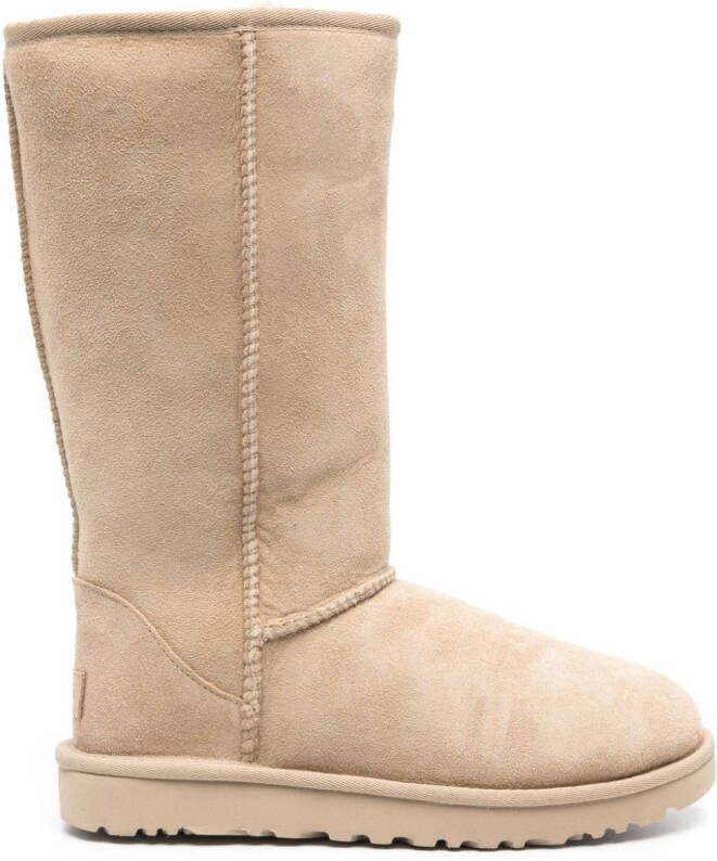 UGG Classic Tall II logo-patch suede boots Neutrals