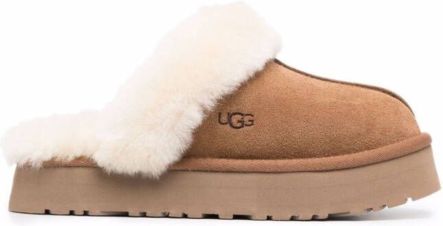 UGG Disquette suede slippers Brown