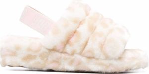 UGG elasticated sling-back sandals White