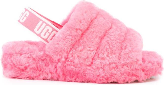 UGG Fluff Yeah slingback sandals Pink