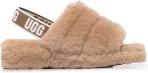 UGG Fluff Yeah slingback slippers Brown