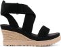 UGG Ileana Ankle 75mm wedge sandals Black - Thumbnail 1