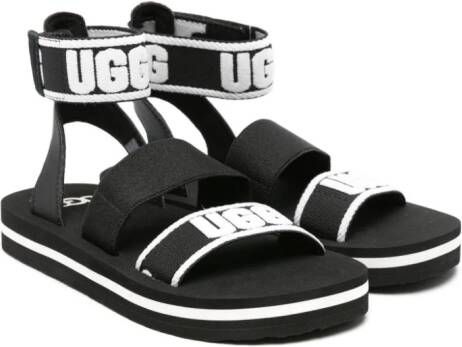 UGG Kids Allisa logo-strap sandals Black