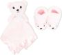 UGG Kids Bixbee and Lovey Bear slipper set Pink - Thumbnail 1