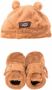 UGG Kids faux-fur boots and beanie set Brown - Thumbnail 1