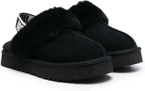 UGG Kids Funkette sling-back slippers Black