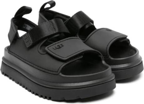 UGG Kids GoldenGlow touch-strap sandals Black