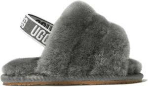 UGG Kids logo-slingback sandals Grey