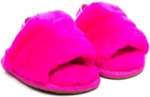 UGG Kids logo-slingback sandals set Pink
