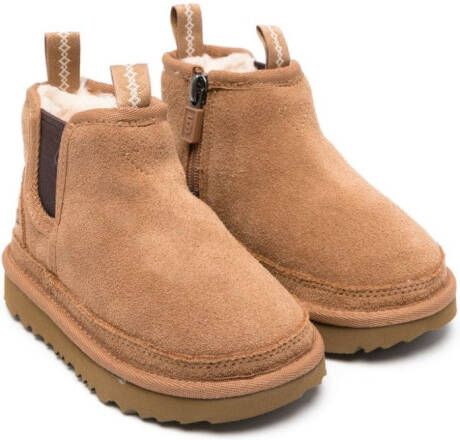UGG Kids Neumel Chelsea suede boots Brown